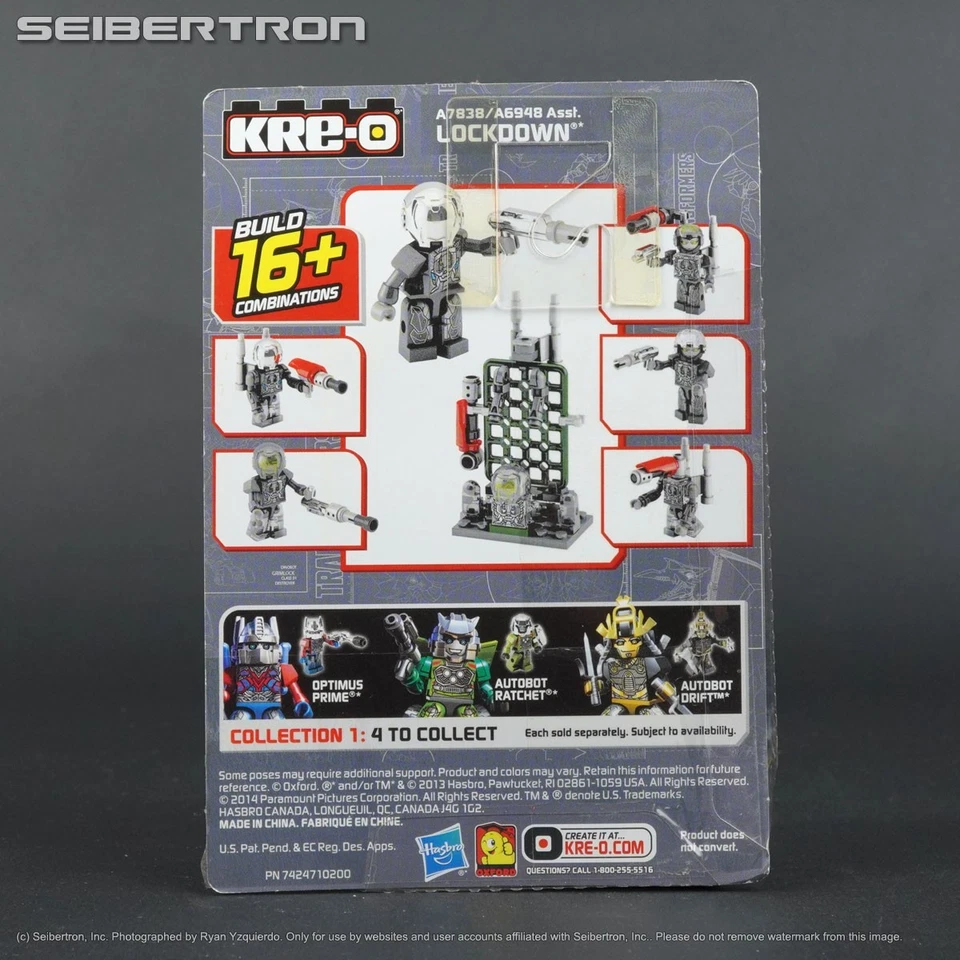 Transformers Kre-o Custom Kreon LOCKDOWN 30 Pcs Collection #1 AOE 2014 New - Image 3 of 4