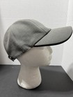 Hermes AUTH Men Unisex H Logo Buttons Gray Canvas Leather Sz 59 cm Large Cap Hat — photo 3