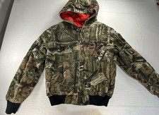 Mossy Oak Youth Jacket XL Camo Hunting Coat Distressed  SEE MEASUREMENTS
