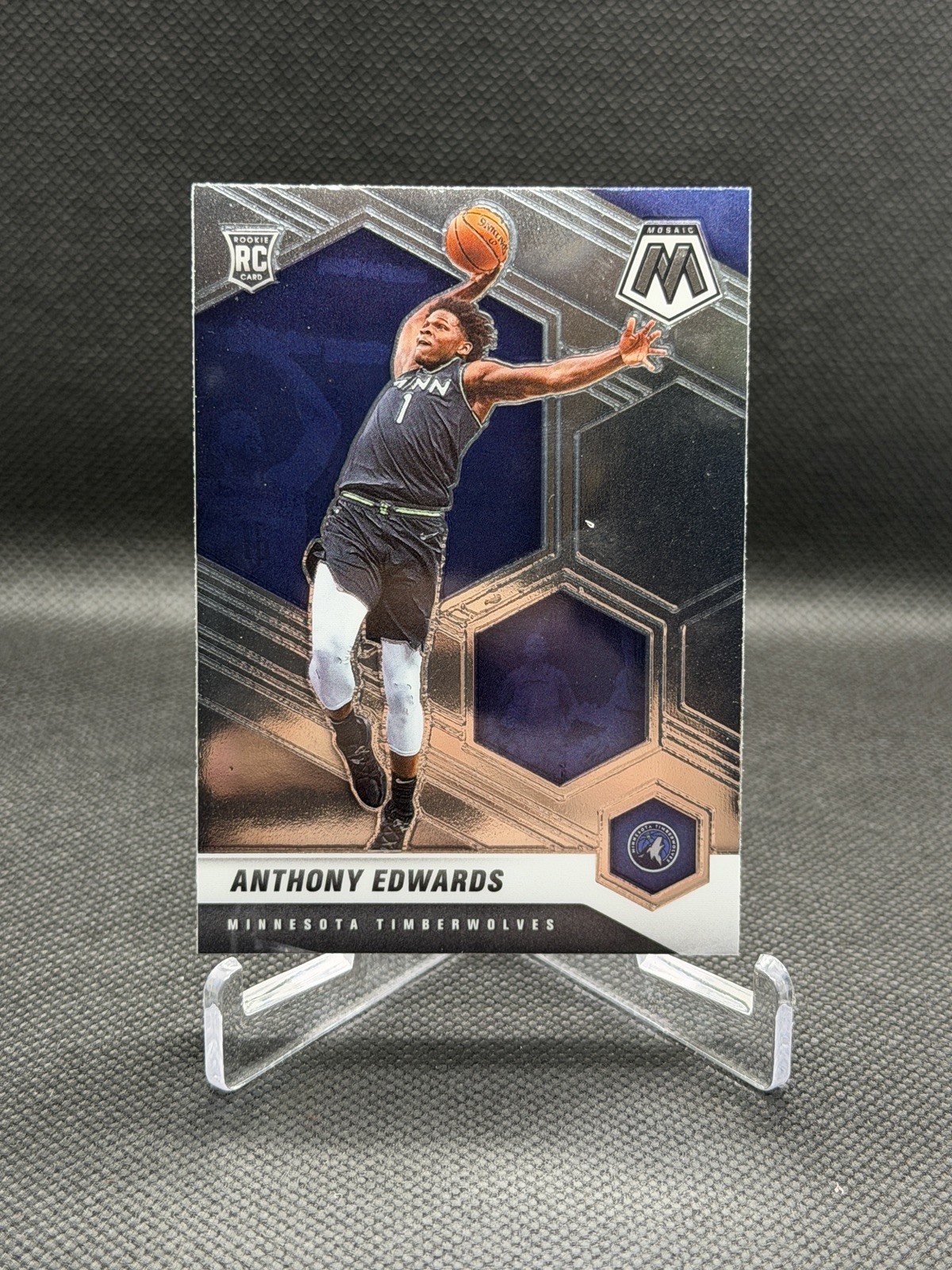 2020-21 Panini Mosaic - Rookie Anthony Edwards #201 (RC) Timberwolves NBA 