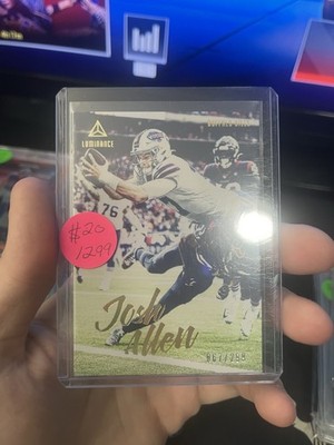 2020 Panini Luminance - Josh Allen #17 Gold 67 /299