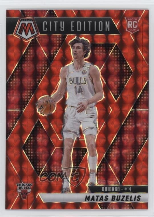 2024-25 Panini Mosaic City Edition Red Prizm Matas Buzelis #273 Rookie RC 0z9k