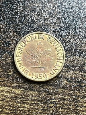 1950 Germany 5 Five Pfennig XF Extremely Fine Actual Coin TC5038*