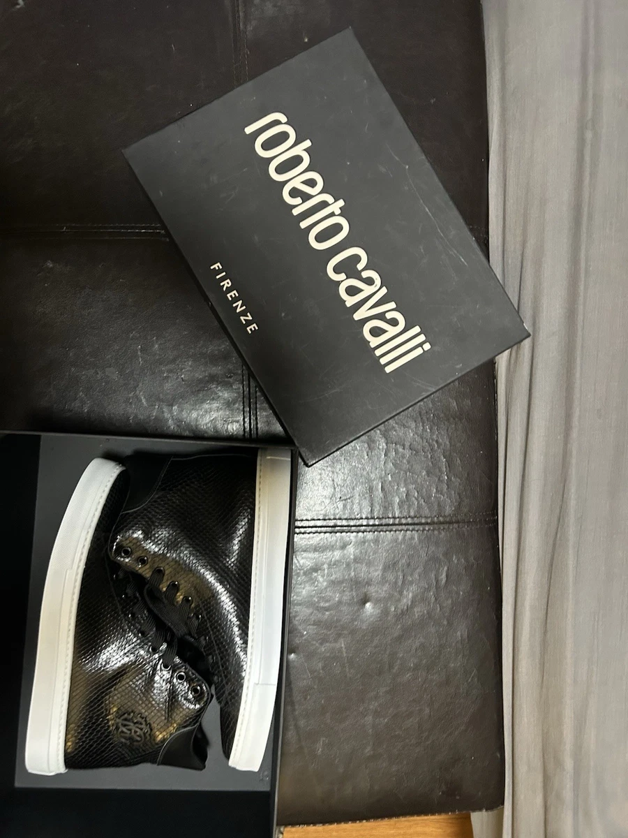 Just Cavalli Black Snake Print Driving Shoes Suede Size 9/42 Just Cavalli | Shoes | Just Cavalli Mens Leather Pointed  main image 4