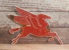 Vintage Mobil Pegasus Diecut Porcelain Metal Gas Oil Sign