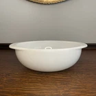 Vintage Pyrex #024 Opal White Milk Glass Mixing Bowl 2 Qt Baking Dish Big Round