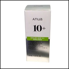 Anua 10 Azelaic Acid 10 Hyaluron Redness Soothing Serum 30ml 1.01 Fl Oz Full Siz
