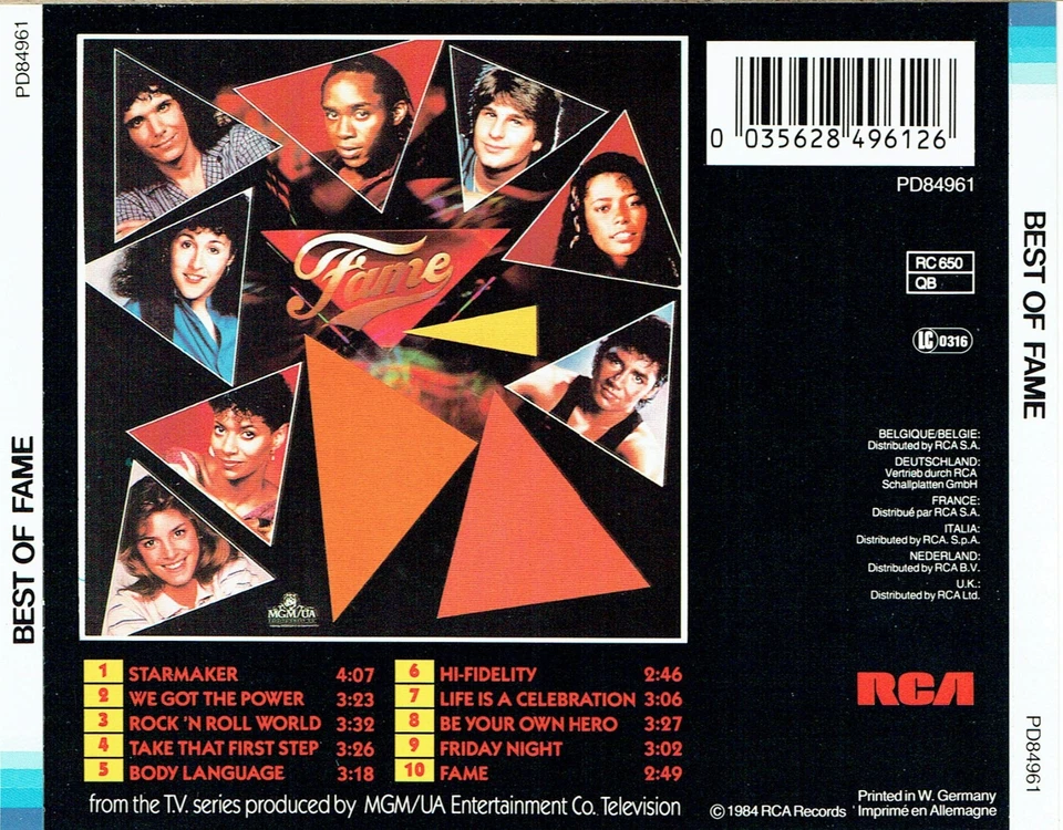 (CD) Best Of Fame - Soundtracks - TV Series RCA 1984 - Bild 2 von 2