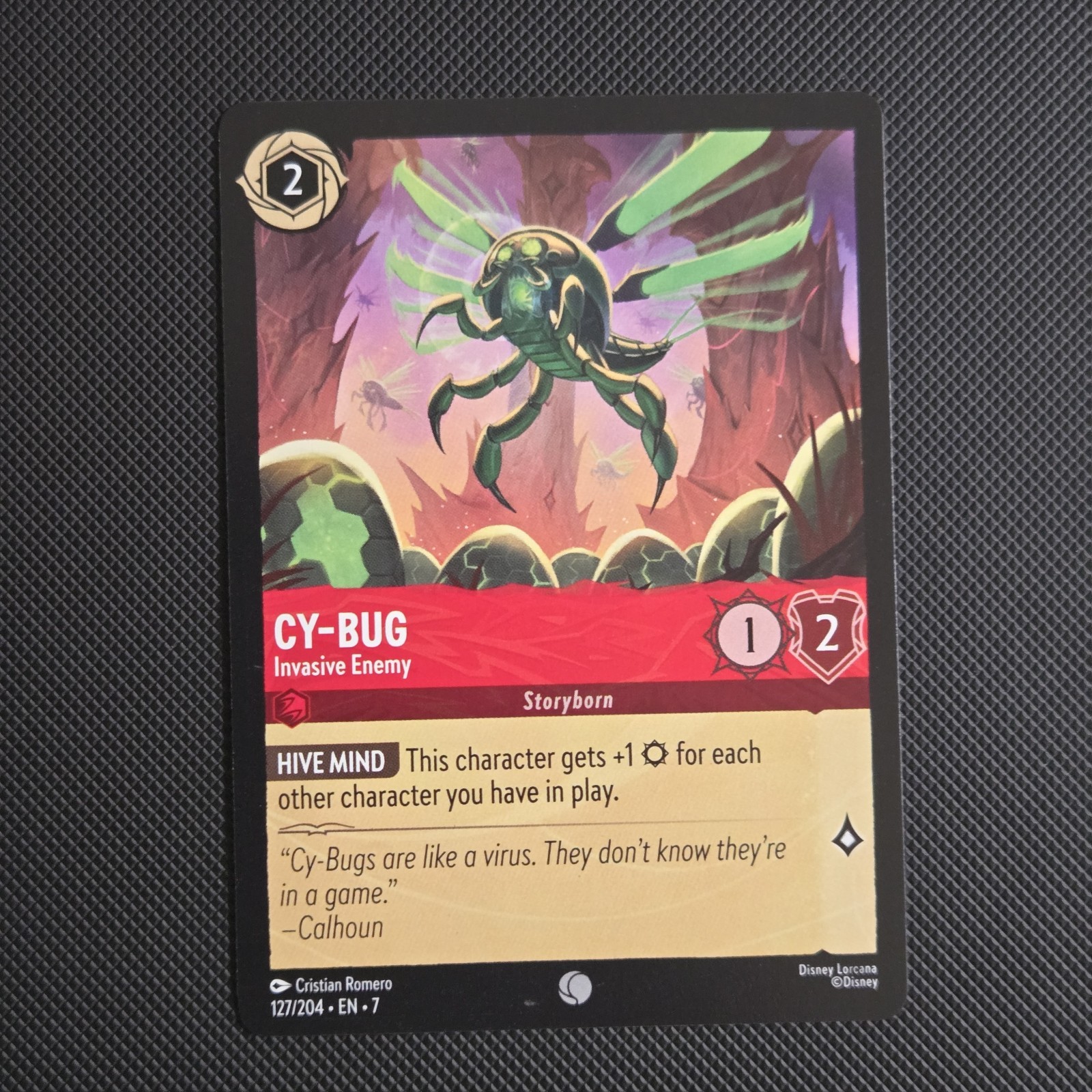 Disney Lorcana Archazia's Island Cy-Bug Invasive Enemy 127/204 Common