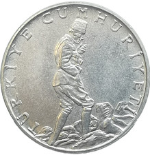 Walking Mustafa Kemal 2½ Lira 1965 TURKEY (544K)
