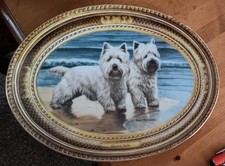 Franklin Mint By Nigel Hemming - "SHORE PALS" - 2 West Highland Terriers - Mint