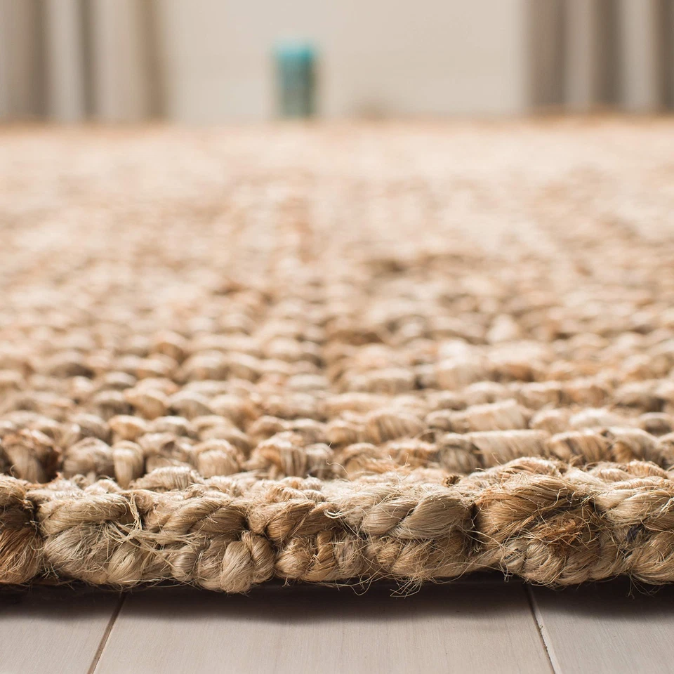 SAFAVIEH Natural Fiber Collection 2' x 6' Natural NF447A Handmade Chunky - Image 4 of 4