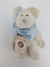 Boyds Bears B Babykins First Christmas Angel Bear Plush 6" Ornament 2003 Tags