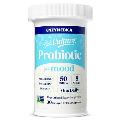 Enzymedica Probiotic Mood, 30 caps - Well-Being, Digestion, Immune, Shelf Stable