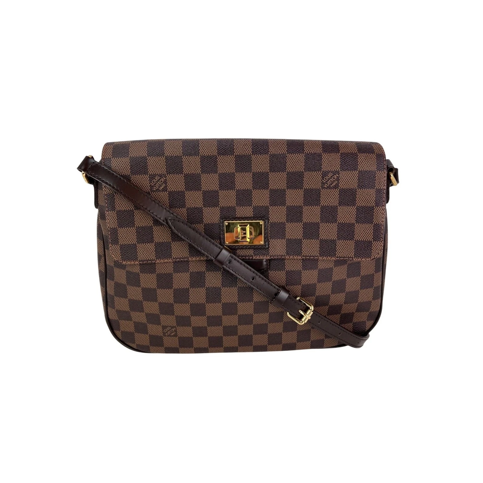 LOUIS VUITTON（LV） Borsa a tracolla Louis Vuitton Besace Rosebury Damier Ebene donna marrone taglia unica
