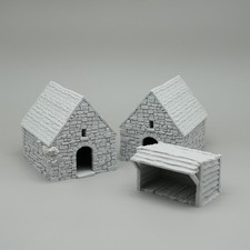 Kleine Rustikale Scheunen Set + Holzschuppen ...
