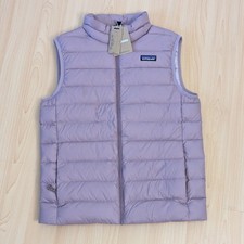 NWT Patagonia Kid's Down Puffer Sweater Vest Youth XL 14 Lavender Recycled