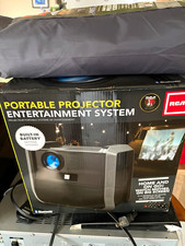 RCA Portable Projector Entertainment System, Battery, Bluetooth, with screen