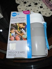 NEW Safefit Baby Travel Wipes Dispenser  60 Wipes  Stroller/Car Holder