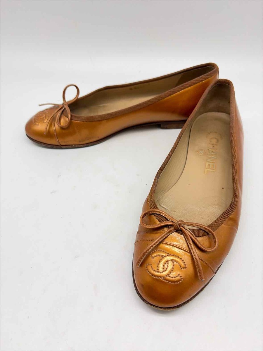 CHANEL BOUTIQUE パンツ 40 フランス製　ニット　ブラウン Chanel Brown Size 36 Slip On Flats | eBay