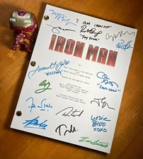 Iron Man Script Signed- Autograph Reprints- 147 Pages- Tony Stark