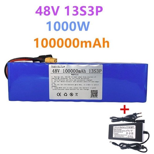 Batteria di applicazione TOP QUALITY 48V 100Ah 1000W 13S3P per scooter elettrico - Foto 1 di 9