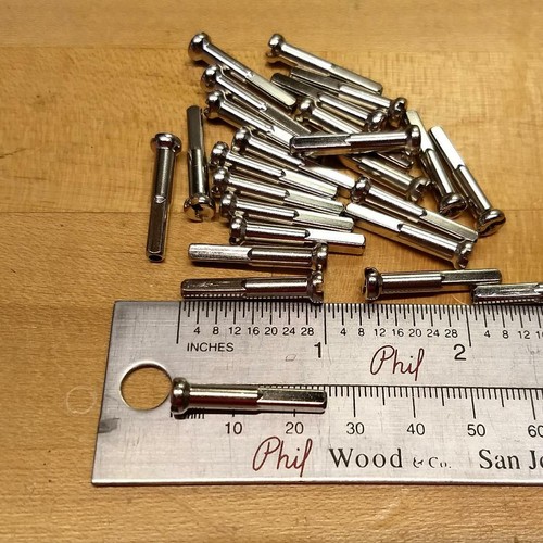 36 14g 1" inch Vintage wooden rim bicycle Brass spoke nipple eBay