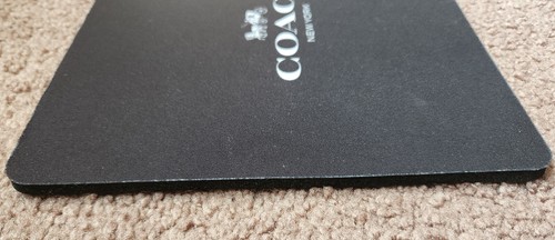 COACH NY logo MOUSE PAD 7 3/4" X 7 1/2" Excellent Condition. - Zdjęcie 10 z 11