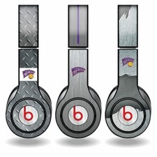 Western Illinois Skins for Beats Solo HD Headphones Set of 3 Metal - FREE SHIPPI