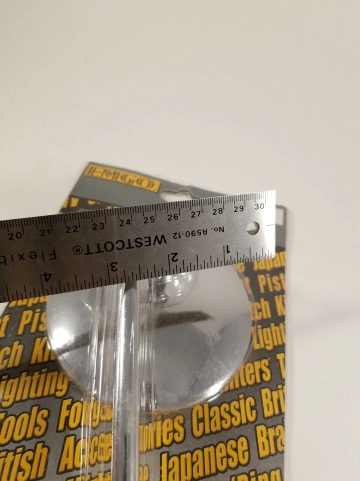 Espejo redondo cromado universal Emgo 4" con potencia de 8" - 20-42408 Hon CB350, CB450 Foto 3 de 4