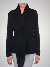 Rick Owens Lilies Padded Short Jacket With Silk Inserts Around The Neck Size 14