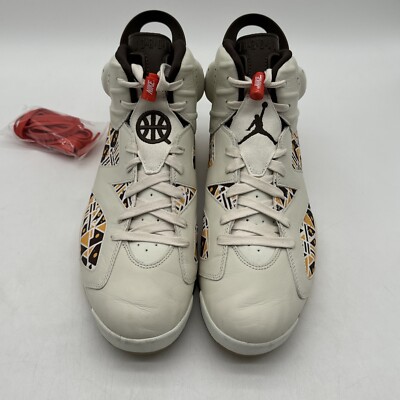 Size 13 - Air Jordan 6 Retro Quai 54 - Sail Gum Cream Leather