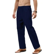 Mens Lounge Pants Sleep Gym Active Pajama Sweatpants Soft Marled Jogger Slim NWT