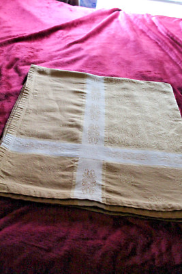 56''X76'' FIELDCREST LUXURY TABLECLOTH 100% COTTON MADE IN INDIA