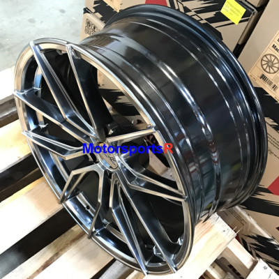 XXR 559 Wheels 19 x 8.5 +40 Chromium Black Rims 5x4.5 11 Ford