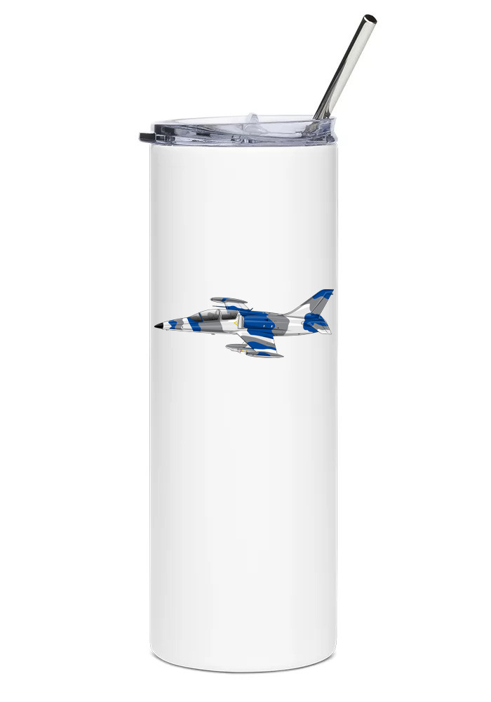 Aero L-39 Albatros Stainless Steel Water Tumbler with straw 