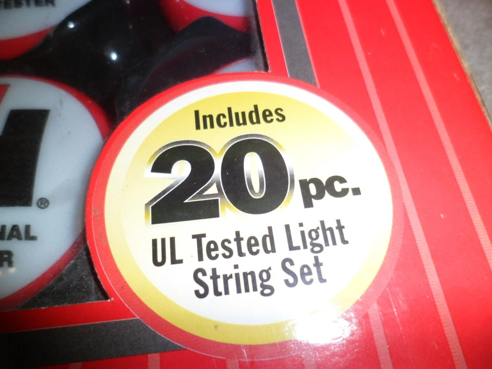 Juego de luces de adorno de árbol de Navidad de 20 piezas International Harvester Holiday Nuevo de Lote Antiguo Foto 3 de 4
