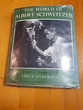 The World Of Albert Schweitzer By Exman. Coffee Table Book. 1955 Photographs.
