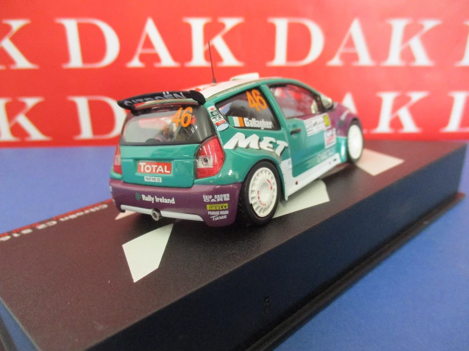 Die cast 1/43 Modellino Auto Citroen C2 S1600 Rally Jordan 2008 S. Gallagher - Immagine 3 di 4