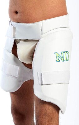ND Sports Cricket Oberschenkelschutz Set ? Dual Protection Hüft- & Oberschenkelpolster ? Adjustabl