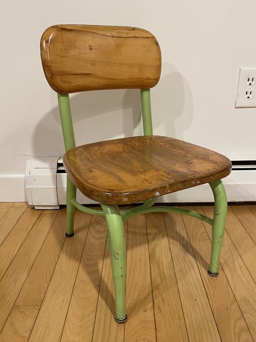 Heywood Wakefield Child's Chair Wood & Metal | eBay