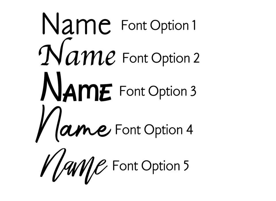 Name Decal perfect to add to balloons, foil balloons, bobo, aqua, orbz