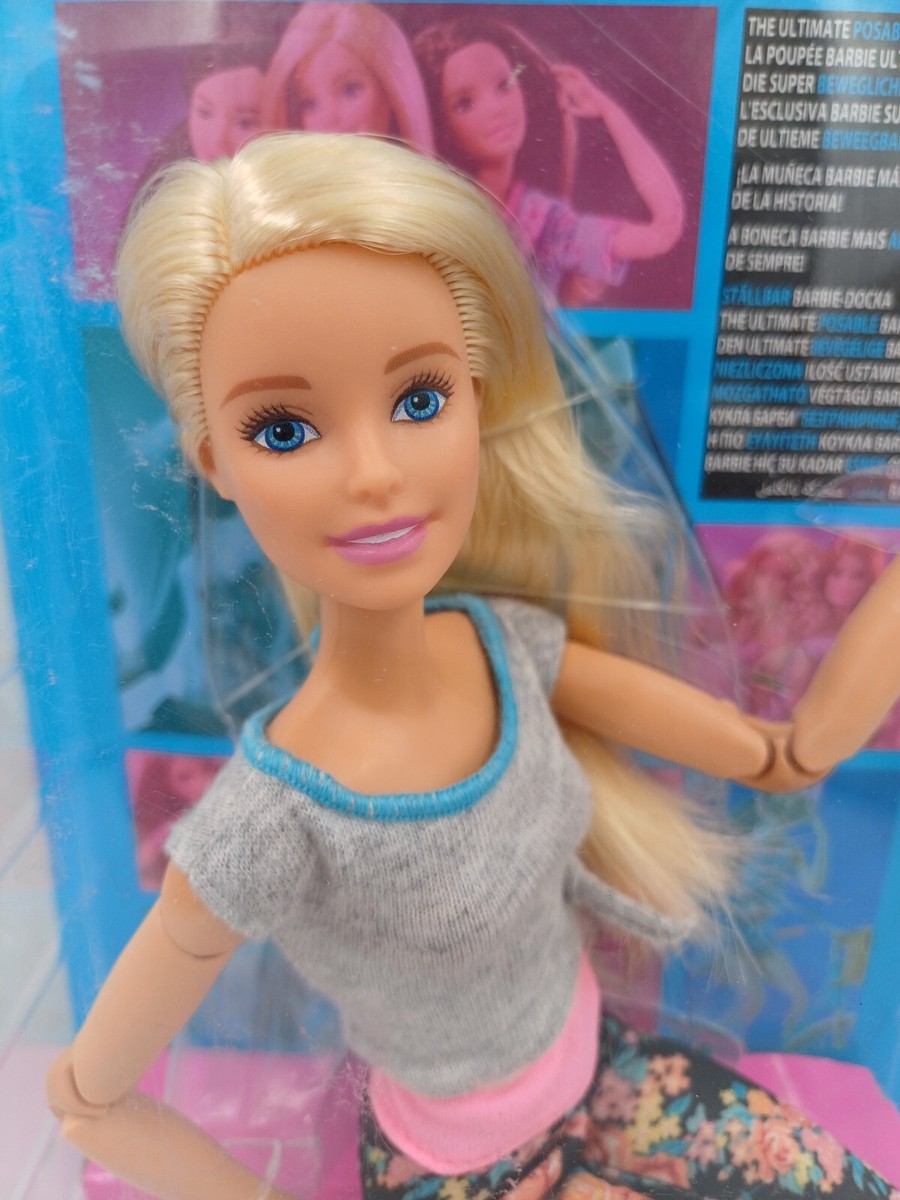 Movable Joints Barbie Made To Move Doll Blonde Hair Flexible