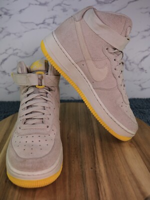 Nike Air Force 1 High (GS) Desert Sand Varsity Maize 653998-011 Youth US Sz 6Y !