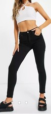 Pull & Bear Push Up skinny Jean In Black New Size 10 UK