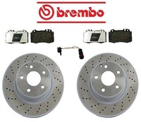 Mercedes W220 S500 2003-2006 Front Disc Brake Rotors Pads & Sensor Kit Brembo on sale Mercedes W220 S500 2003-2006 Front Disc Brake Rotors Pads & Sensor Kit Brembo on sale