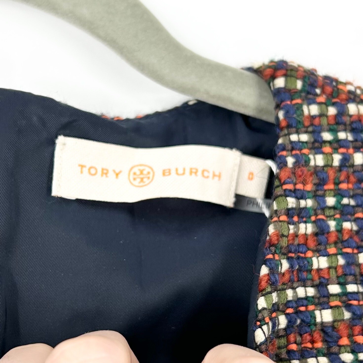 NWT Tory Burch Tweed Fringe Sheath Dress in Pixel Tweed thumbnail 4