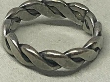 Twisted Silver Southwest Made Band or Ring Size 7 C 