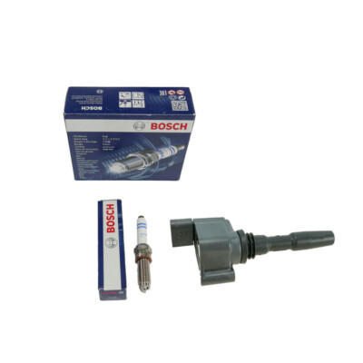 1x Zündkerze+Spule BOSCH für VW 1.5 TSI DAD DPC 0241145525 05E905602 05E905602A 