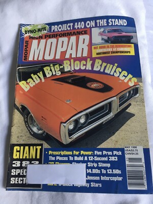 Mopar High Performance Magazine May 1996 Back Issue